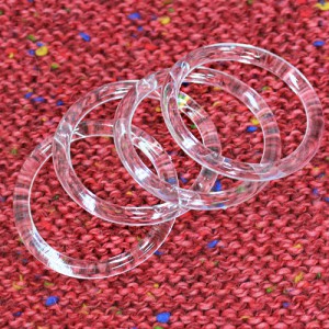 【金属部品】透明リング（プラスチック）（3cm/4cm/5cm）