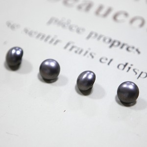 [金属ボタン]ブラックシルバーバンコンボタン（11mm）
