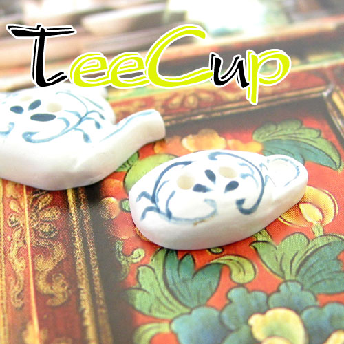 【輸入キャラクターボタン】マグカップボタン（陶器）