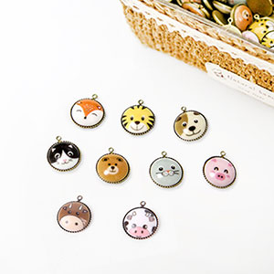 [ジッパー/ジッパーリング/真(Charm)] アニマルサークルジッパーリング