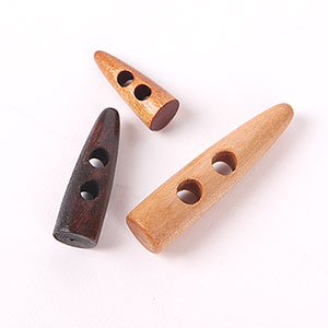 【木ボタン】三角形のトッポッキボタン（20mm、30mm、40mm、55mm）