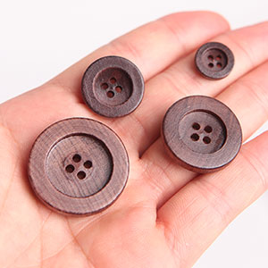 【木ボタン】ボールド木ボタン（13mm/15mm/18mm/20mm/25mm/30mm）
