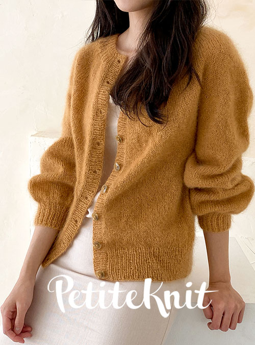 [DIY] [PetiteKnit]フィルモヘアスアラックスノービスカーディガン（XS～5XLサイズ収録）