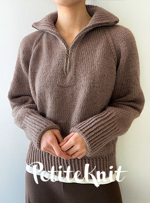 [DIY] [PetiteKnit]セブンイージージッパーセーター（XS～5XLサイズ収録）