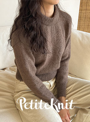[DIY] [petiteknit] サテンメリノウール＆サテンアルパカモヘアストックホルムスエーター（XS～XLサイズ収録）