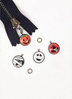 [ジッパー/ジッパーリング/真(Charm)] ハロウィン円形ジッパーリング
