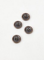 【金属ボタン】メタルラウンドボーダーボタン（15mm）