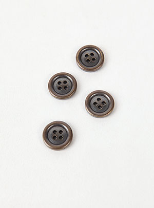 【金属ボタン】メタルラウンドボーダーボタン（15mm）