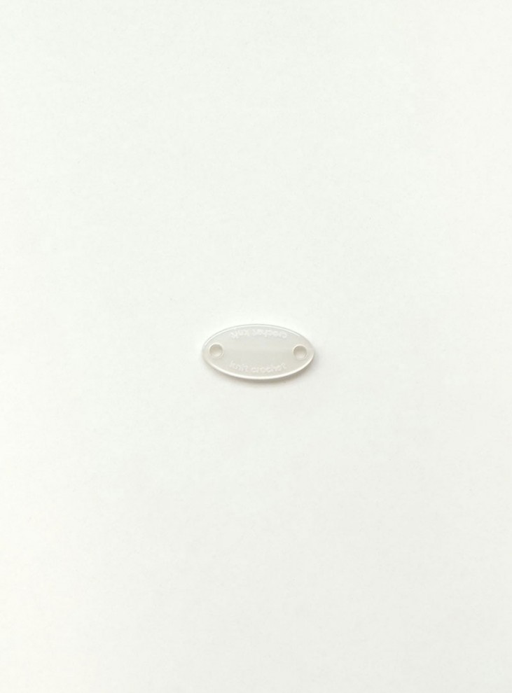 [タグ/ラベル/ワッペン]プラスチック楕円形の自炊ラベル
