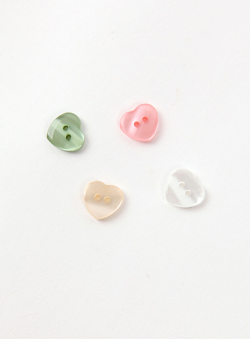 【基本ボタン】ピュアハートブリングボタン（13mm）