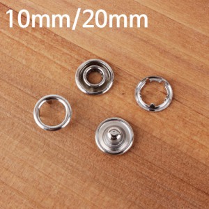 【カチカチ】シルバーすっきりカチカチボタン（10mm/20mm）