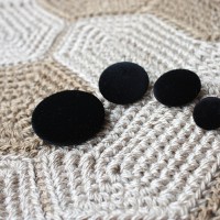 【その他ボタン】 シンプルベルベットボタン（18mm/20mm/25mm/30mm/35mm/40mm）