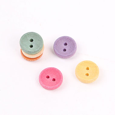 【木ボタン】レトロ凹木の木ボタン(11mm)