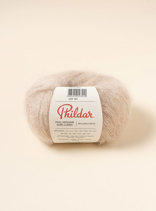 フィル モヘア スア ルクス（Phil Mohair Soie Lurex）（1ボール/25g）