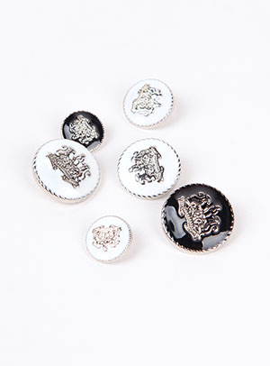 【スーツボタン】シルバーロイヤルクラシックボタン（15mm/18mm/21mm/23mm）