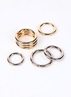 [金属副資材] 金属キーリング(オープン型Oリング)(20mm/29mm/35mm/40mm)