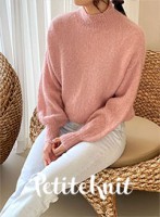 [DIY] [PetiteKnit] サテンアルパカモヘアバルーンスエーター