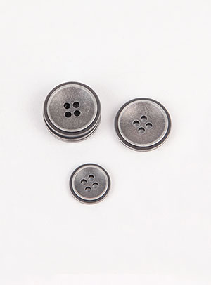 【金属ボタン】凹骨董こっとうボタン（15mm、21mm）