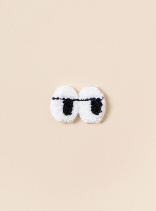 [タグ/ラベル/ワッペン]流し刺繍ワッペン