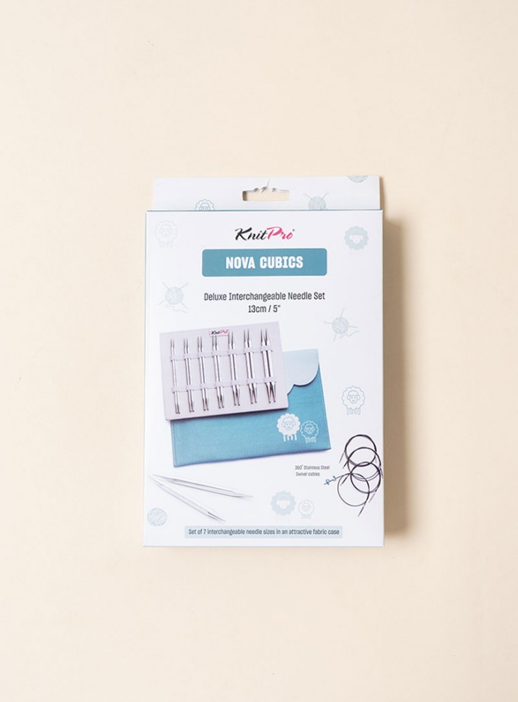[KnitPro]ノバキュービックスデラックスプレハブ針セット（13cm）