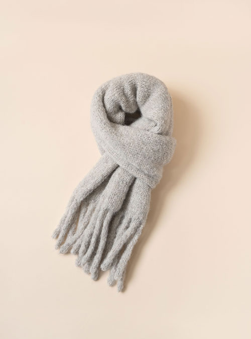 [DIY]ブラシッドアルパカペルーベルリンスカーフ（動画）