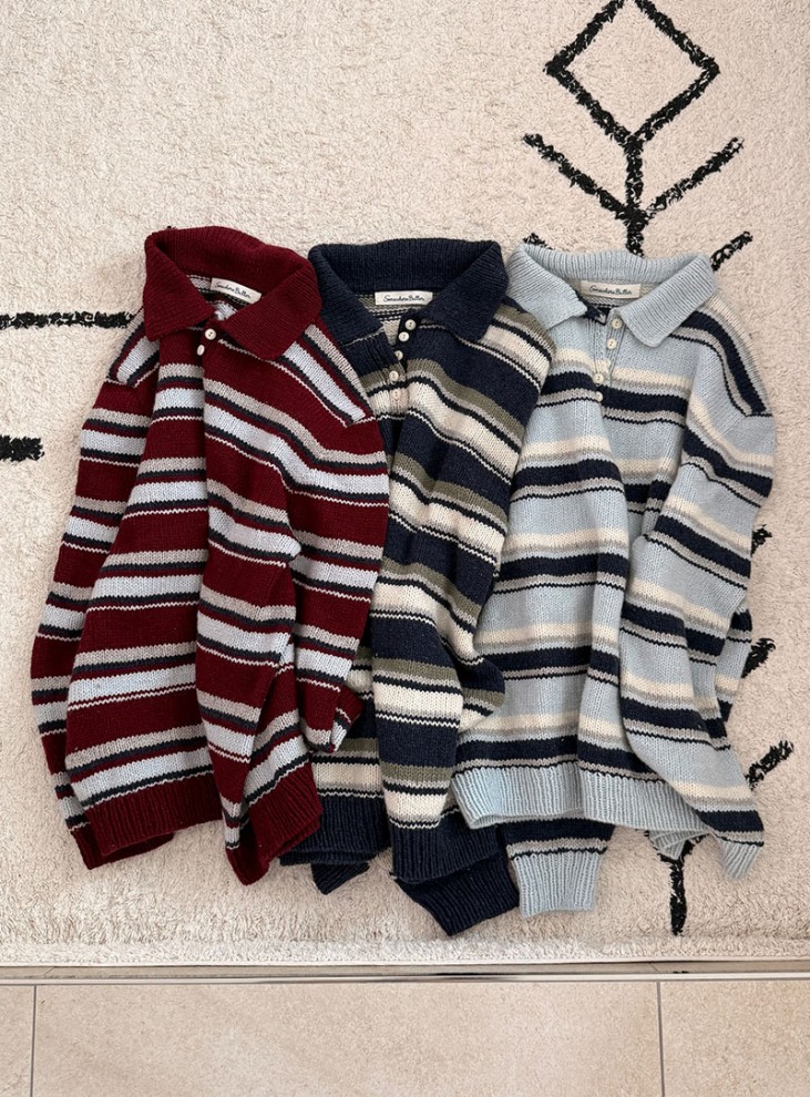 [DIY]サムウェアバターピグメントウールコープストライプニットパッケージ（コラボ）