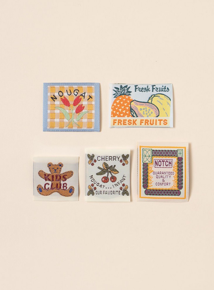 [タグ/ラベル/ワッペン] ビンテージラベル3 5種