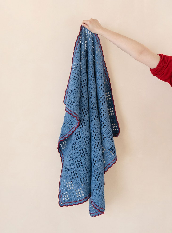 [DIY]エアリーコットン秘密の花園ブランケット（動画）