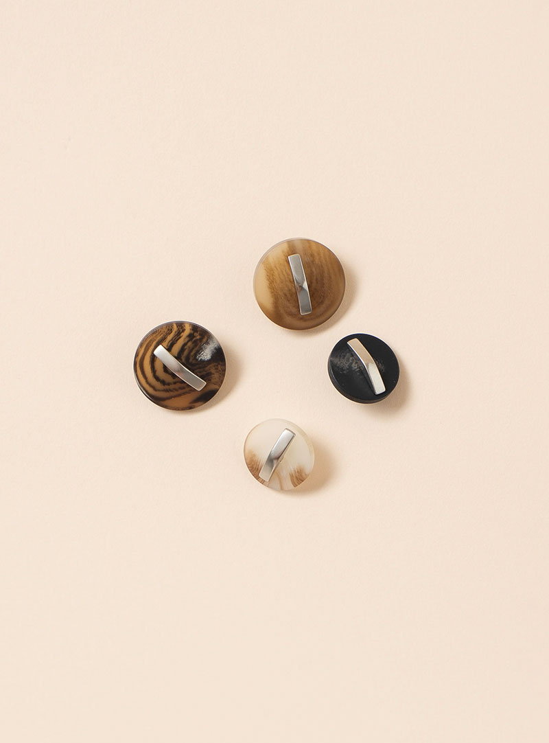 【フォーマルウェアボタン】アイリスボタン（18mm、23mm）